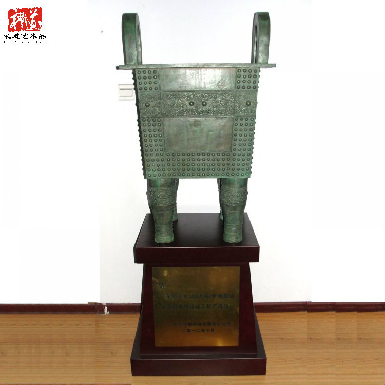 鄭州開(kāi)業(yè)喬遷工藝品商鼎擺件整體高度180cm