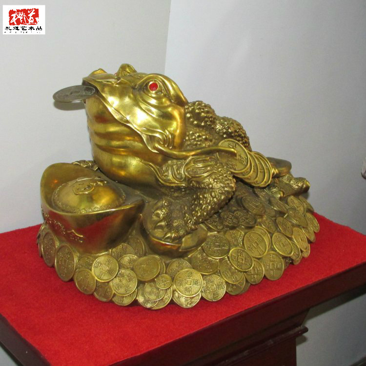 鄭州開(kāi)業(yè)喬遷工藝品金蟾擺件