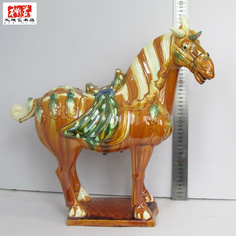 鄭州唐三彩馬陶瓷工藝品